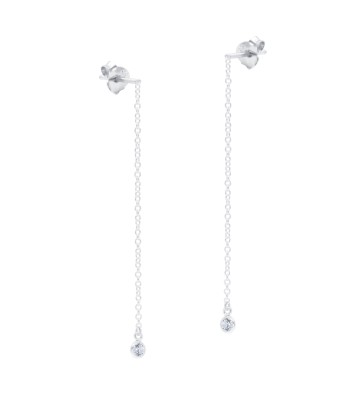 Dangling Chain Silver Earring STC-2227